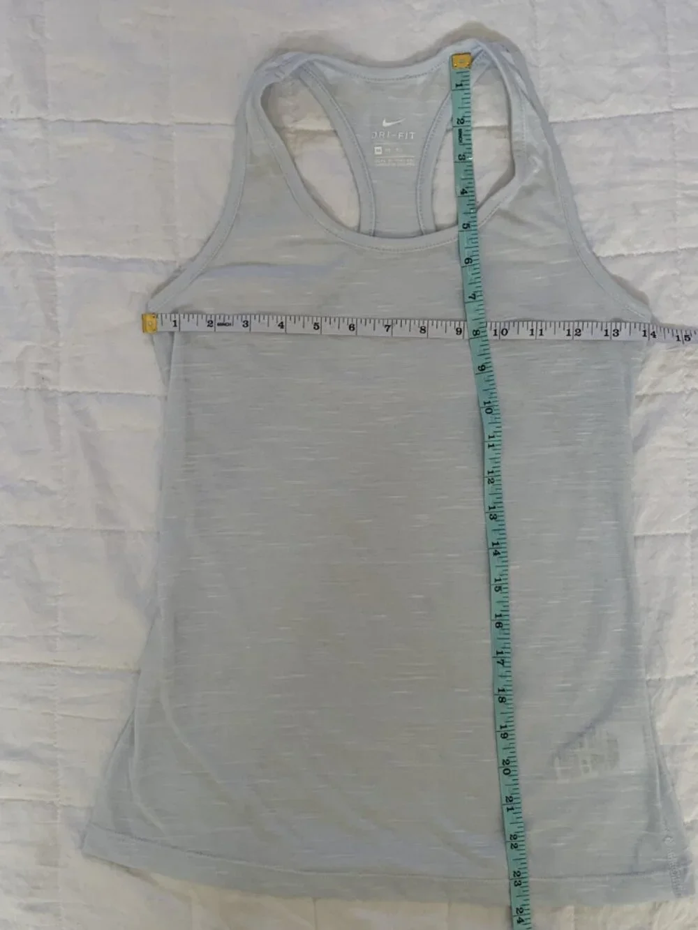 Nike Dri-FIT Racerback Tank Top, Light Blue, Size XS